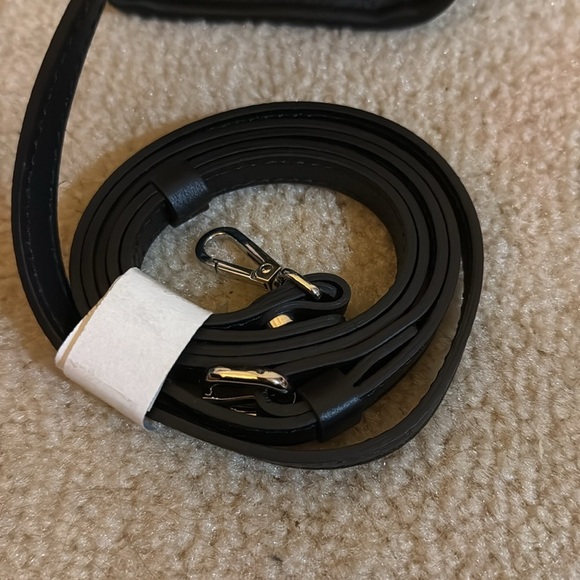 NWT Gianni Chiarini tweed small tote in black/tan, detachable adjustable strap - Picture 10 of 10